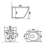 Best Design Hangend toiletset Dance Tornado-Flush (Zonder spoelrand, Softclose, Wit) | BAUHAUS