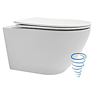 Best Design Hangend toiletset Dance Tornado-Flush (Zonder spoelrand, Softclose, Wit)