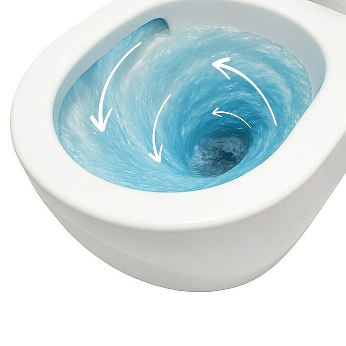 Best Design Hangend toiletset Dance Tornado-Flush (Zonder spoelrand, Softclose, Wit) | BAUHAUS