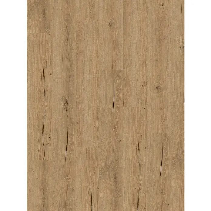 Parador Vinylbodenmuster Basic 30 Eiche Cambridge natur Gebürstete Struktur - 200 x 216 x 9,4 mm, Landhausdiele - Hochformatige Nahaufnahme von Laminatboden in Holzoptik, ideal für moderne Wohnräume.\n