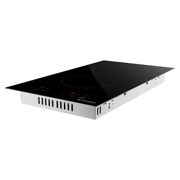 Pyramis Kochfeld GLK HC31230FMB - Anzahl Normalkochstellen: 2 Stk. - Hier ist ein Induktionskochfeld mit zwei Kochzonen von Pyramis, das ein modernes und stilvolles Design aufweist.