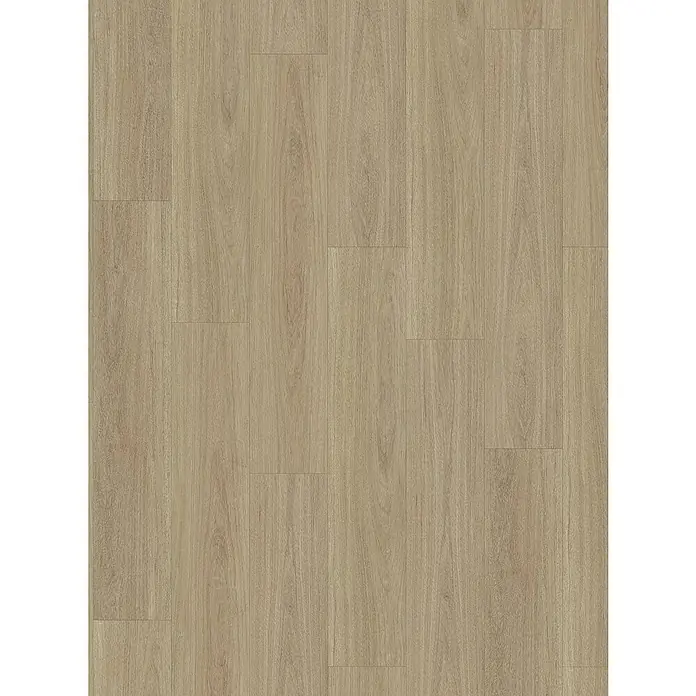 Parador Vinylboden Basic 5.3 - Eiche Oxford geschliffen, Landhausdiele, 1.209 x 225 x 5,3 mm - Nahaufnahme des Holzbodenbelags, der die natürliche Holzmaserung und die warmen Farbtöne hervorhebt. Die Oberfläche ist matt.