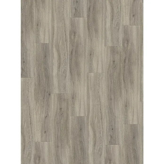 Parador Vinylbodenmuster Basic 30 Eiche pastellgrau Holzstruktur - 235 x 216 x 9,4 mm, Landhausdiele - Ein wunderschönes Bild von Laminatboden in hellem Holzton, der eine warme und natürliche Atmosphäre vermittelt. Perfekt für jeden Raum.