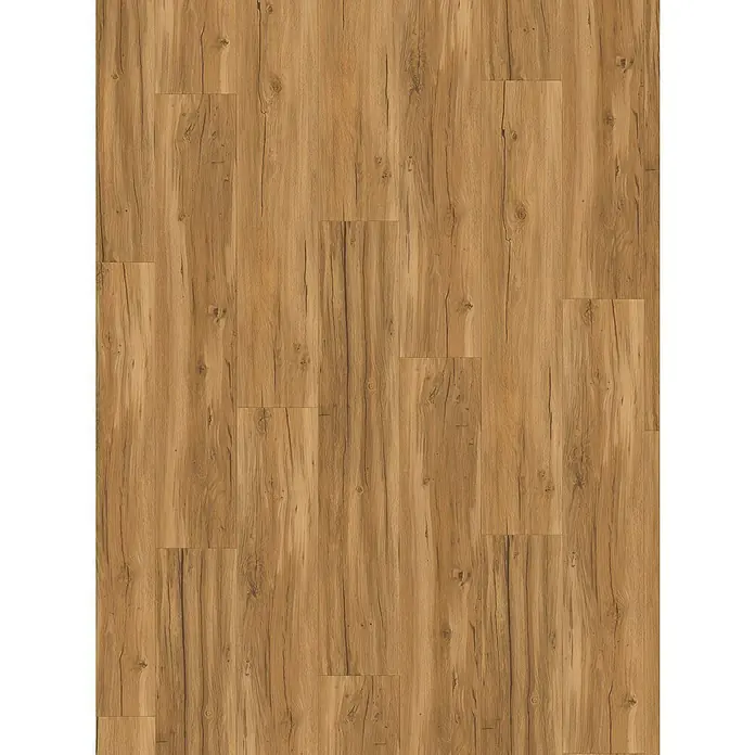 Parador Vinylboden Classic 2030 - Eiche Memory natur Gebürstete Struktur, Landhausdiele, 1.207 x 216 x 9,6 mm - Bild eines hellbraunen Laminatbodens mit Holzmaserung. Das Laminat hat eine matte Oberfläche und wirkt sehr natürlich und modern.