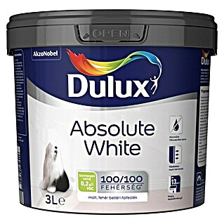 Dulux Stenska barva Absolute White (Bela, Mat, 3 l)