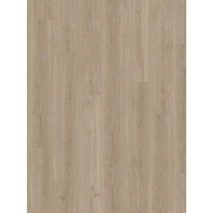 Parador Vinylboden Basic 5.3 - Eiche Regent grau, Landhausdiele, 1.209 x 225 x 5,3 mm - Nahaufnahme von hellem Eichenlaminatboden, der eine natürliche Holzstruktur und ein modernes Ambiente zeigt.