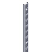 Element System Classic Wandschiene EL 32 (Passend für: Träger mit Raster 32 mm, Länge: 22 cm, Zweilochsystem, Weiß/Aluminium)