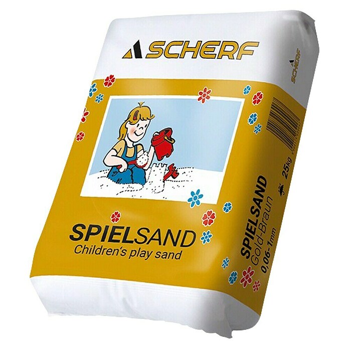 Scherf Kinderspielsand (Goldbraun, Körnung: 0,06 mm - 1 mm, 25 kg) | BAUHAUS