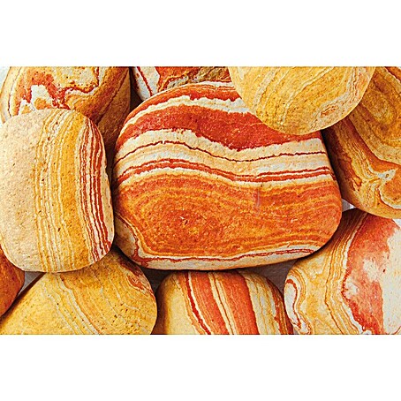 Scherf Naturstein Regenbogen (100 mm - 300 mm, Rot-Gelb, 600 kg)