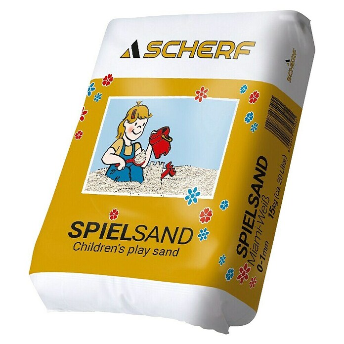 Scherf Kinderspielsand Miami-Weiß (Weiß, Körnung: 0 mm - 1 mm, 15 kg) | BAUHAUS