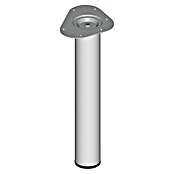 Element System Möbelfuß (Ø x L: 60 x 400 mm, Traglast: 75 kg, Farbe: Weiß/Aluminium)