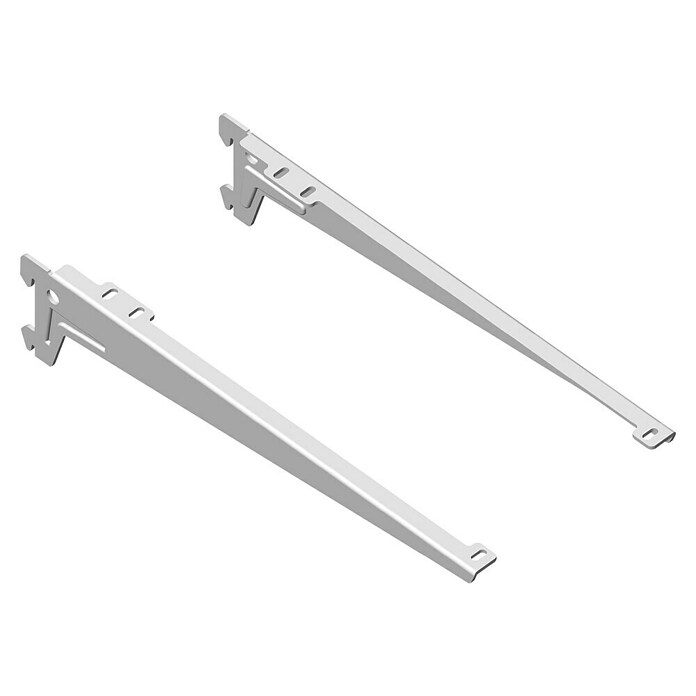 Element System Winkelträger (28 cm, Weiß, Belastbarkeit: 55 kg)