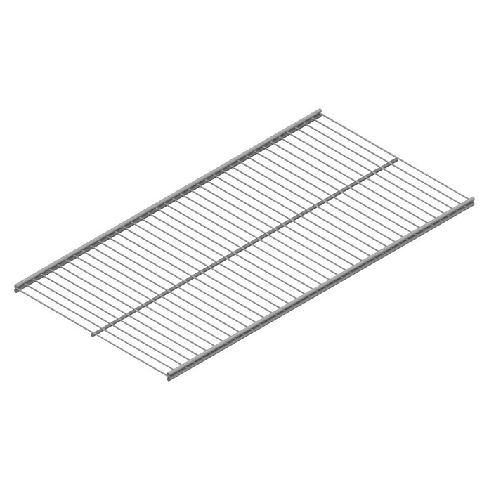 Element System Twin Drahtboden Vario (80 x 30 cm, Geeignet für: Twin Drahtbodenträger, Weiß/Aluminium)