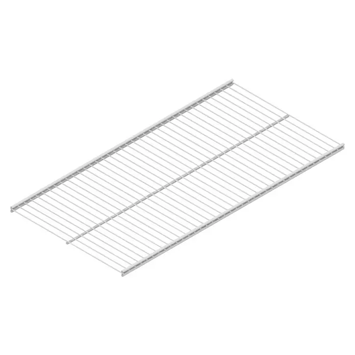 Element System Twin Drahtboden Vario - L x B: 80 x 30 cm, Geeignet für: Twin Drahtbodenträger, Weiß - Ein hochauflösendes Bild einer Deckenplatte mit quadratischen Öffnungen, ideal für moderne Innenräume und Akustiklösungen.