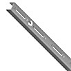 Element System Classic Wandschiene EL 50 (Länge: 50 cm, Passend für: Träger mit Raster 50 mm, Einlochsystem, Weiß/Aluminium)