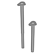 Element System Teleskop-Möbelfuß Expand (Durchmesser: 50 mm, Verstellbar: 600 - 900 mm, Aluminium)