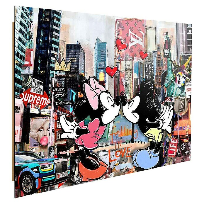 Dotcomcanvas Decopanel (Kiss in New York, B x H: 112 x 84 cm) | BAUHAUS