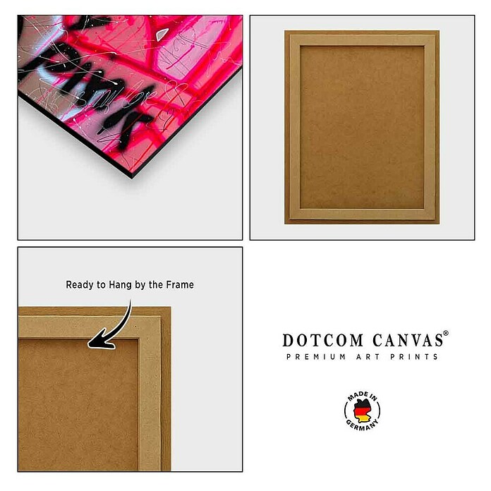Dotcomcanvas Okrasni panel  (Don´t Worry Be Pink, Š x V: 84 x 112 cm) | Lesene slike | Stenske slike | Slike in okvirji | Dekoracija stanovanja | Izdelki | BAUHAUS