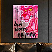 Dotcomcanvas Okrasni panel  (Don´t Worry Be Pink, Š x V: 84 x 112 cm) | Lesene slike | Stenske slike | Slike in okvirji | Dekoracija stanovanja | Izdelki | BAUHAUS