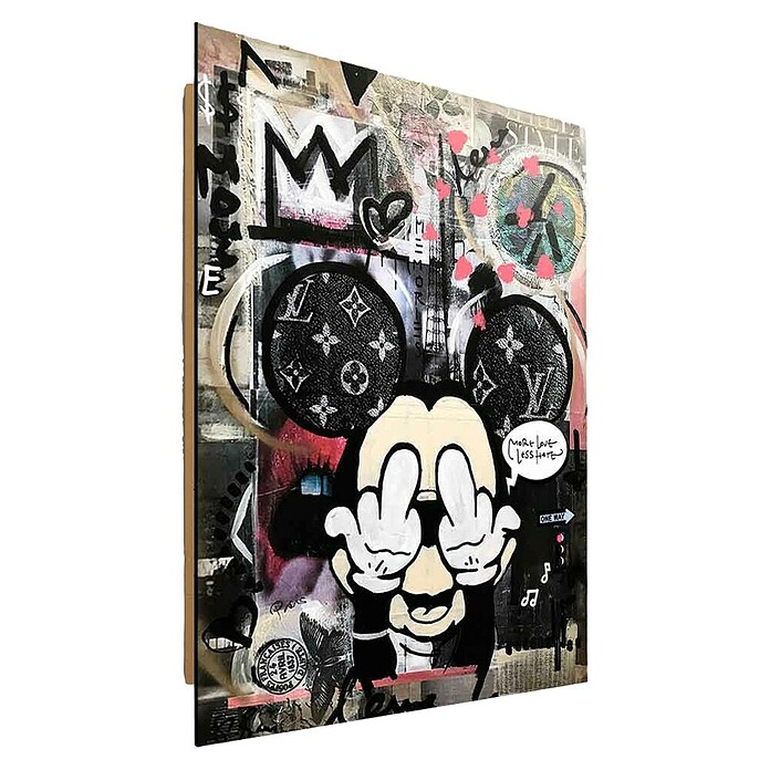 Dotcomcanvas Decopanel (Less Hate, B x H: 84 x 112 cm) | BAUHAUS