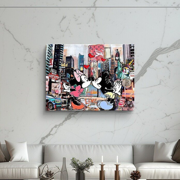 Dotcomcanvas Decopanel (Kiss in New York, B x H: 112 x 84 cm) | BAUHAUS