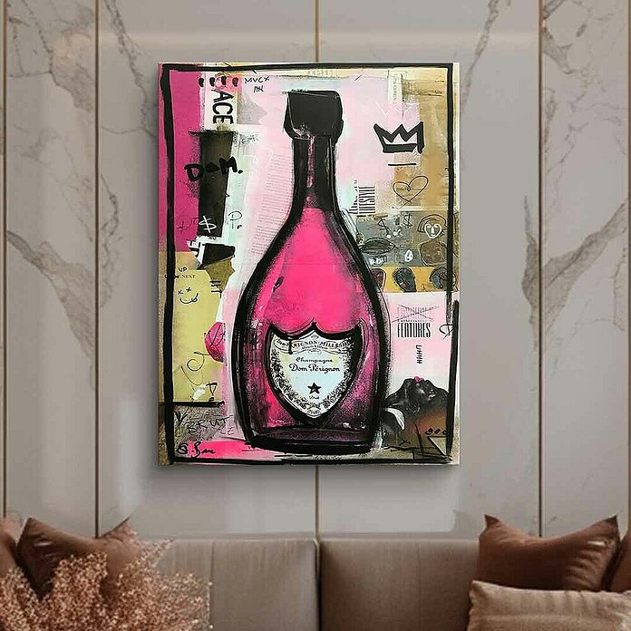 Dotcomcanvas Okrasni panel  (Rose Champagne, Š x V: 84 x 112 cm) | Lesene slike | Stenske slike | Slike in okvirji | Dekoracija stanovanja | Izdelki | BAUHAUS