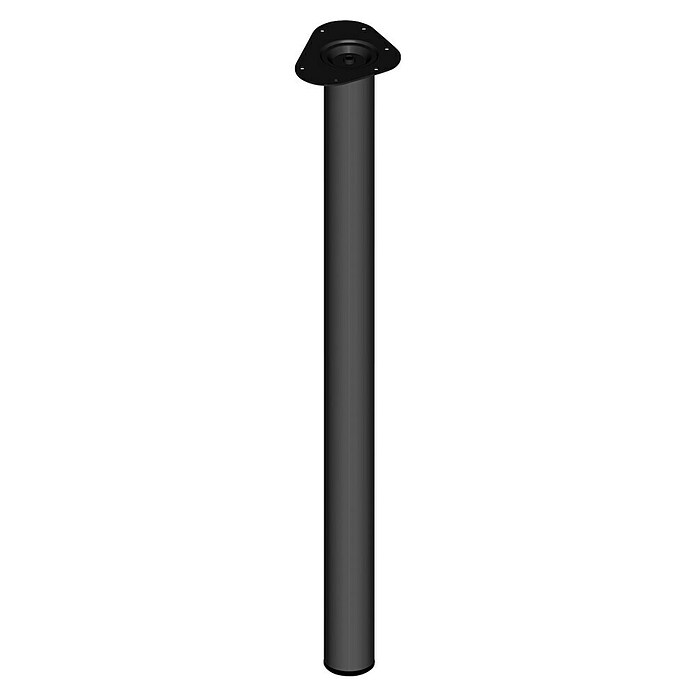 Element System Möbelfuß (Ø x L: 60 x 900 mm, Traglast: 75 kg, Farbe: Schwarz)