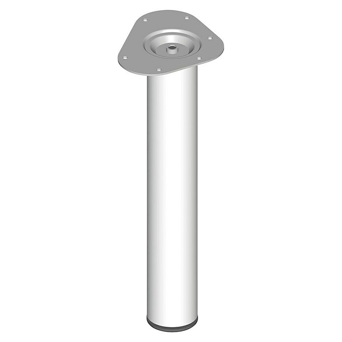 Element System Möbelfuß (Ø x L: 60 x 400 mm, Traglast: 75 kg, Farbe: Weiß)