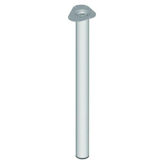Element System Möbelfuß (Ø x L: 60 x 800 mm, Traglast: 75 kg, Farbe: Edelstahl)