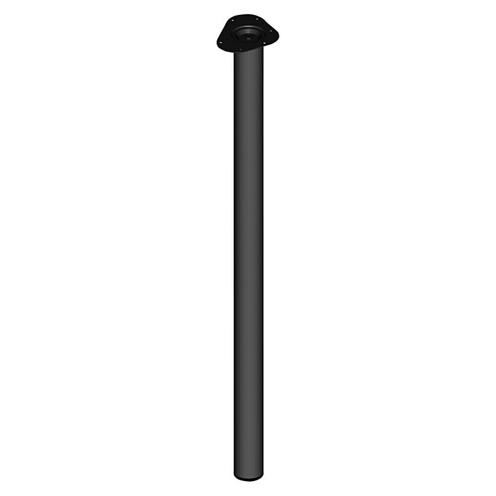 Element System Möbelfuß (Ø x L: 60 x 1.100 mm, Traglast: 75 kg, Farbe: Schwarz)