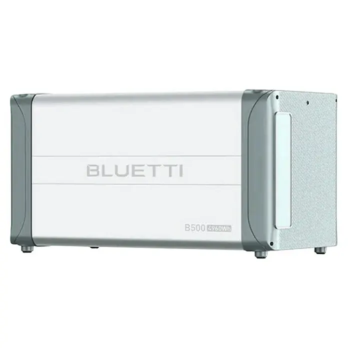 Bluetti Batteriespeicher B500 - Akkuleistung: 4.960 Wh - Produktbild eines Bluetti B500 4960Wh tragbaren Akkus, ein zuverlässiger und langlebiger Energiespeicher für unterwegs und zu Hause.