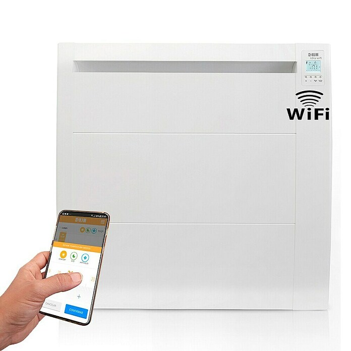 HJM Emisor térmico cerámico RFC (1.500 W, Blanco, L x An x Al: 8,2 x 63,3 x 58,3 cm)