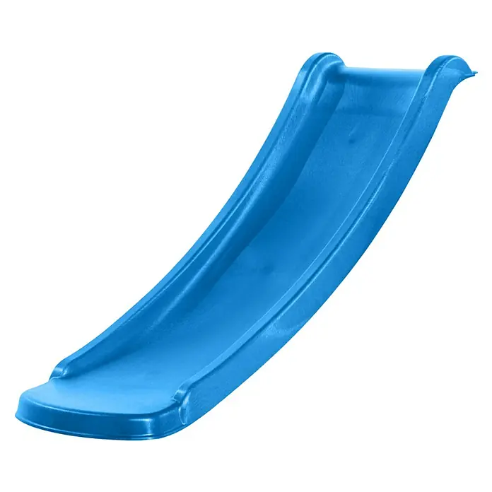 Rutsche - B x L: 37,7 x 118 cm, Kunststoff, Hellblau - Eine blaue Kinderrutsche, die zum Spielen im Freien einlädt. Perfekt für den Garten oder Spielplatz, sorgt sie für Spaß und Bewegung.