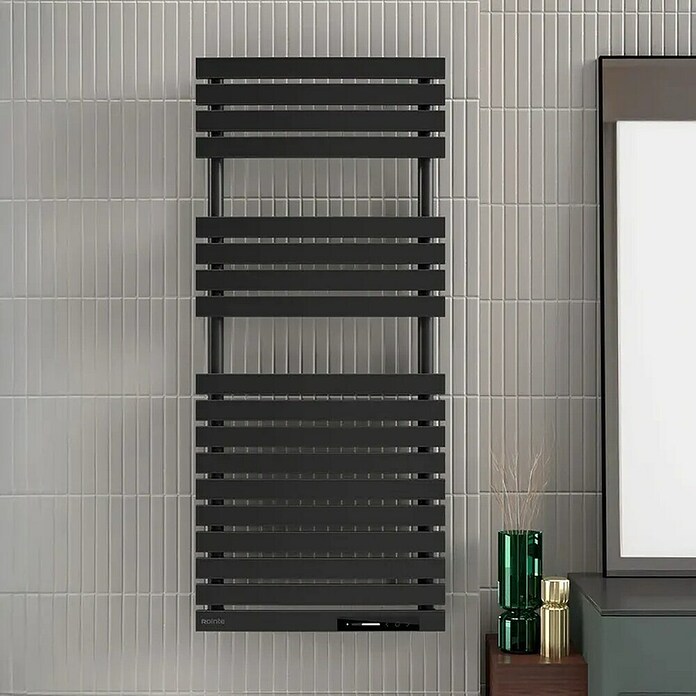 Rointe Radiador toallero eléctrico Neo (An x Al: 50 x 78 cm, 300 W, Negro) | BAUHAUS