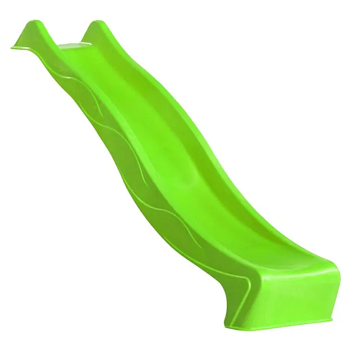 Rutsche - B x L: 48,4 x 219 cm, Kunststoff, Hellgrün - Grünes Rutschgerät für den Außenbereich, ideal für Spielplätze und Gärten. Das robuste Design verspricht jahrelangen Spaß.