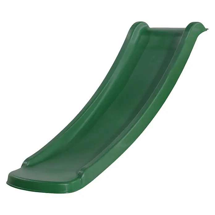 Rutsche - B x L: 37,7 x 118 cm, Kunststoff, Dunkelgrün - Grüne Kinderrutsche für den Außenbereich, ideal für Spielplätze und Gärten. Robuste Konstruktion für sicheren Spaß.