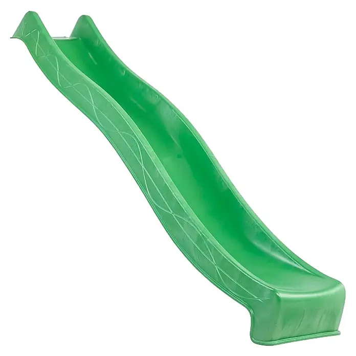 Rutsche - B x L: 49,5 x 300 cm, Kunststoff, Hellgrün - Grüne Kinderrutsche für den Spielplatz. Ideal für Spaß im Garten oder auf dem Spielplatz.