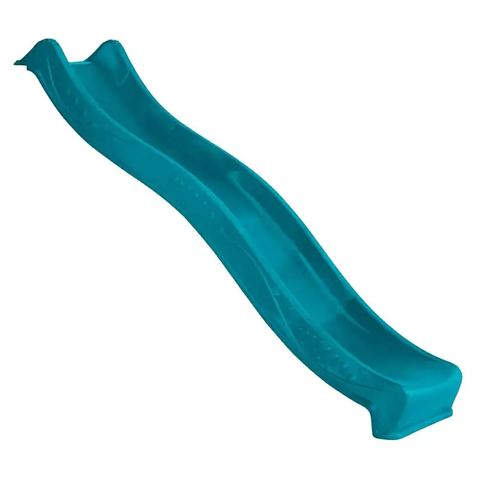 Rutsche - B x L: 48,4 x 219 cm, Kunststoff, Türkis - Bild einer blauen Kinderrutsche, ideal für Spielplätze und Gärten, die stundenlangen Spaß verspricht.
