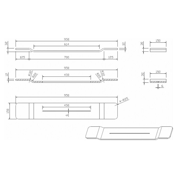 Best Design Badplank Hinza (Kunststof, Wit) | BAUHAUS