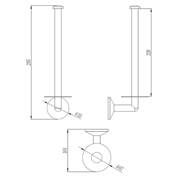 Best Design Reserverolhouder Duke-Nancy (Lengte: 10 cm, Goud) | BAUHAUS