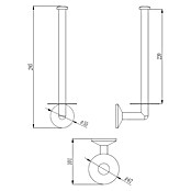 Best Design Reserverolhouder Duke-Nancy (Lengte: 10 cm, Goud) | BAUHAUS