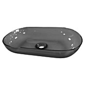 Best Design Opzetwastafel Transpa-Black (34 x 54 cm, Zonder overloop, Transparant-zwart) | BAUHAUS