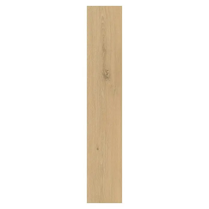 Parador Vinylbodenmuster Classic 2030 Eiche Natural Mix hell Holzstruktur - 200 x 216 x 9,6 mm, Landhausdiele - Detailaufnahme einer hellbraunen Holzplanke mit natürlicher Maserung, ideal für Bodenbeläge oder Möbeldesign.