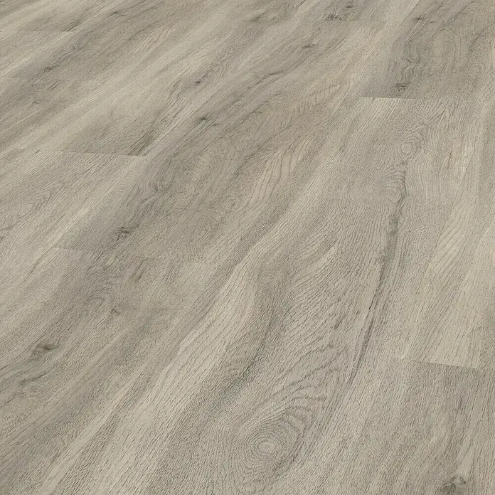 Parador Vinylbodenmuster Basic 30 Eiche pastellgrau Holzstruktur - 200 x 216 x 9,4 mm, Landhausdiele - Helle Holzbodenstruktur mit subtilen Maserungen, die eine moderne und elegante Atmosphäre schaffen. Ideal für stilvolle Innenräume.