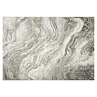 Alfombra de pelo corto Mármol (Gris, 230 x 160 cm, 100% Poliéster)