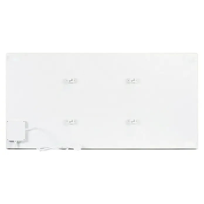 Purline Emisor térmico Marbly A1000 - 1.000 W, Blanco, 7 x 120 x 60 cm - Un panel de calefacción por infrarrojos blanco y plano con accesorios de montaje y cable de alimentación para una calefacción eficiente.