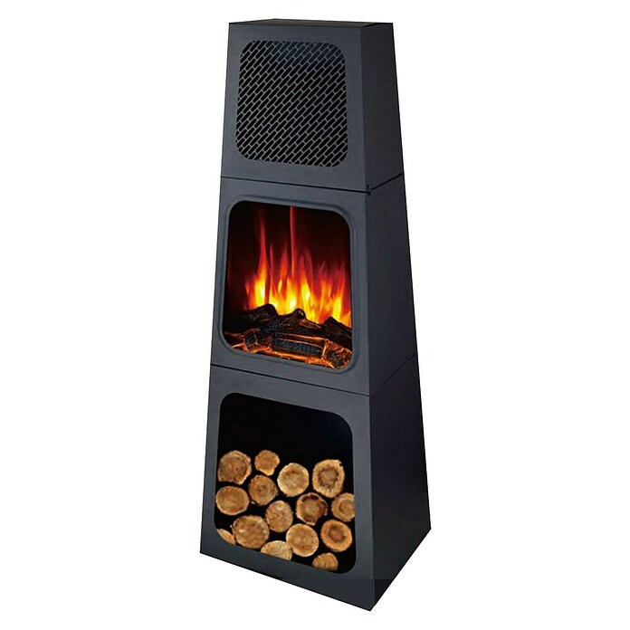 Purline Estufa de pie infrarrojos CHE-730 (35 x 45 x 120 cm, 1.800 W, Negro) | BAUHAUS