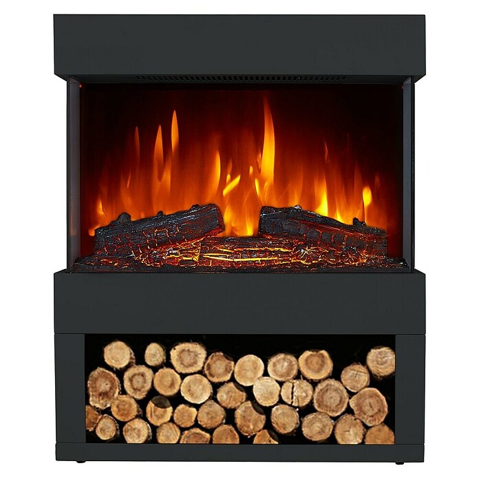 Purline Chimenea eléctrica Heaty Lampy (1.800 W, Negro, 30 x 60 x 73,5 cm) | BAUHAUS