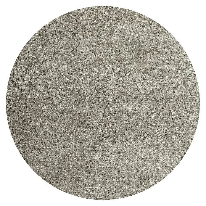 Alfombra de pelo corto Toscana - Beige, Diámetro: 140 cm, 100% Poliéster - Una alfombra redonda con una textura sutil en un tono neutro, ideal para interiores minimalistas o contemporáneos.