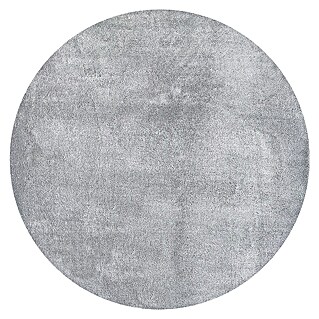 Alfombra de pelo corto Toscana (Plateado, Diámetro: 160 cm, 100% Poliéster)
